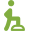 Ícone ilustrativo para Improves body posture and balance